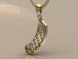 Přívěsek florbalová čepel žlutá