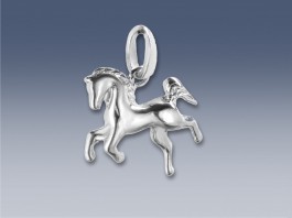 SUZ 520 P - Stříbrný přívěsek Koník